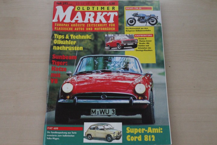 Deckblatt Oldtimer Markt (02/1993)